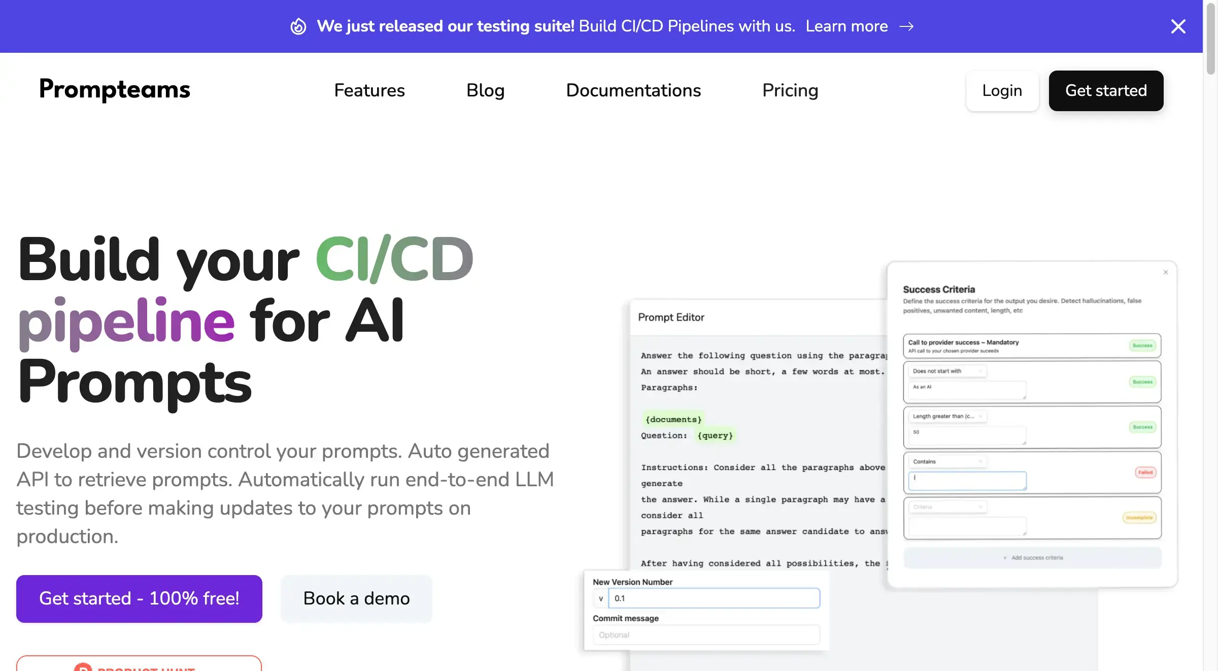 Prompteams - Your AI Prompt Management System